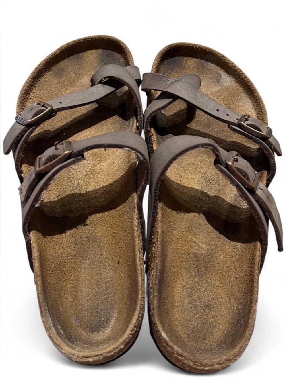 Birkenstock Mayari Brown Sandals Women’s 10.5 US EU 41 Leather Two Strap